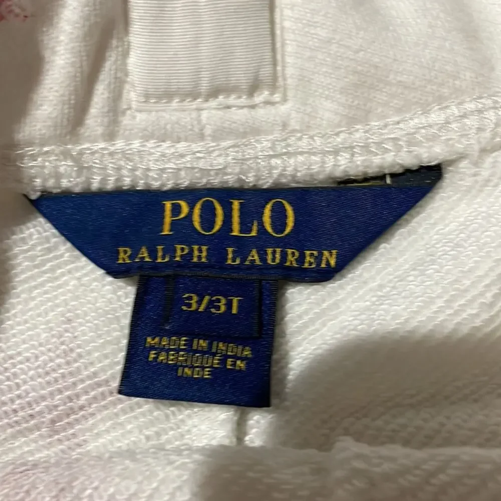 Ralph Lauren 3t cream red star shorts elastic waist nwot French terry new